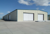 stainless blue Industrial steel building warehouse