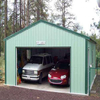 Pre-engineered structural Grey commercial steel shed garage