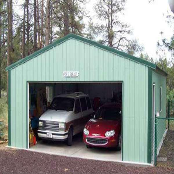 Pre-engineered structural Grey commercial steel shed garage