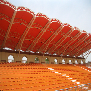 Prefabricated Light Steel Structure construction space Frame Sports Stadium