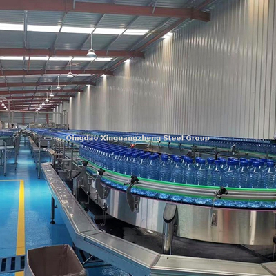 Prefabricated Galvanized Metal Steel Beverage Factory