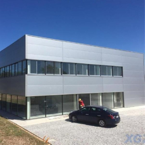 Pre-engineered low cost steel frame warehouse office building for sale