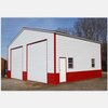 Pre-engineered structural Grey commercial steel shed garage