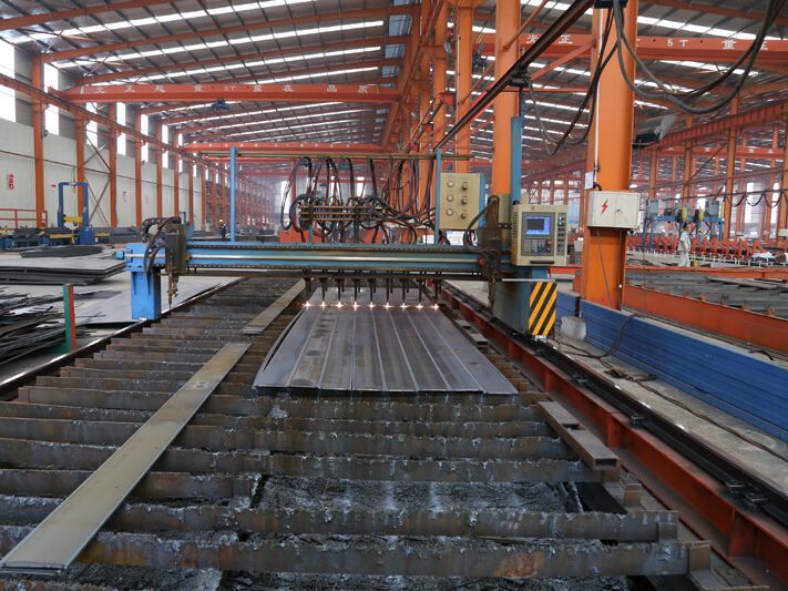 Steel structure fabrication process
